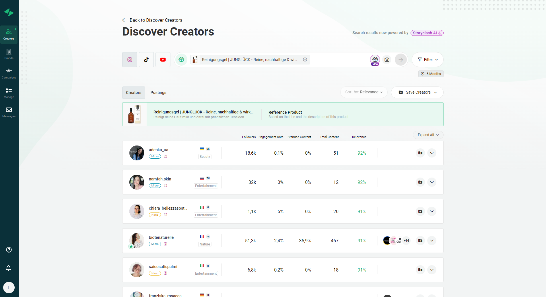 Influencer Discovery For Brands Agencies Storyclash