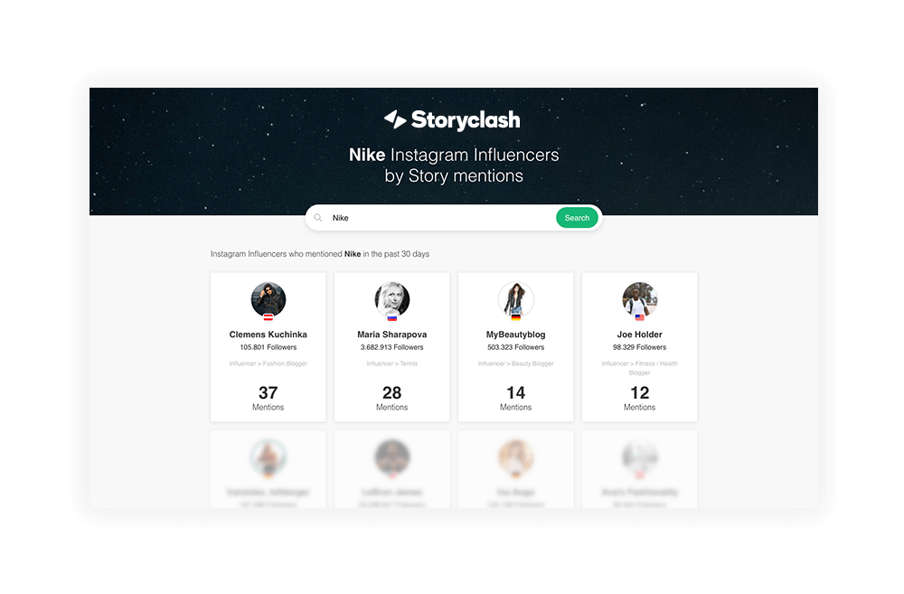 Instagram Influencer Search
